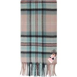Luxury Soft Cashmere Fringe Scarf - Princess Diana Rose Tartan