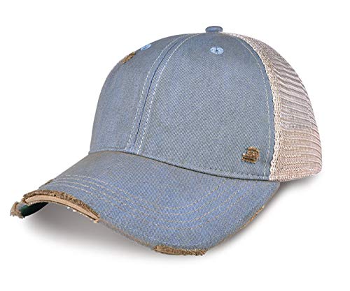 YPO Rhino ODM Vintage Distressed Mesh Back Trucker Hat