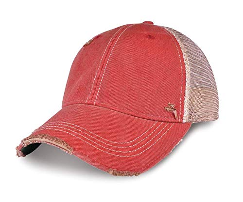 YPO Rhino ODM Vintage Distressed Mesh Back Trucker Hat