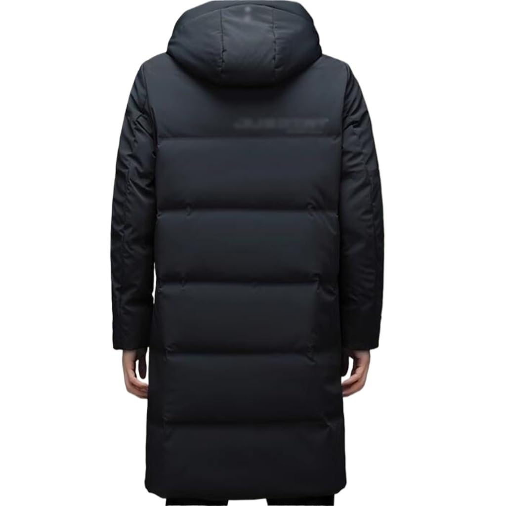 Men's Long Thick Hooded Down Winter Coat