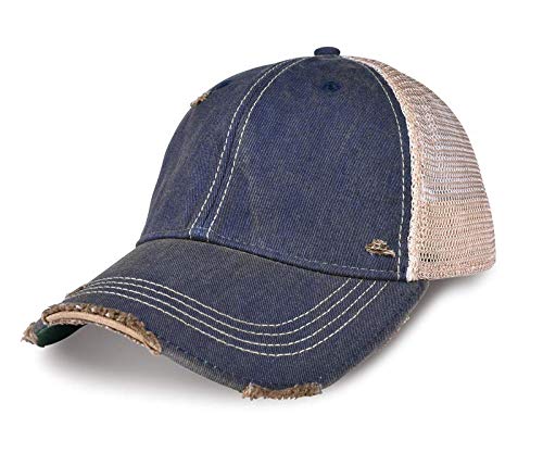 YPO Rhino ODM Vintage Distressed Mesh Back Trucker Hat
