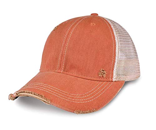 YPO Rhino ODM Vintage Distressed Mesh Back Trucker Hat
