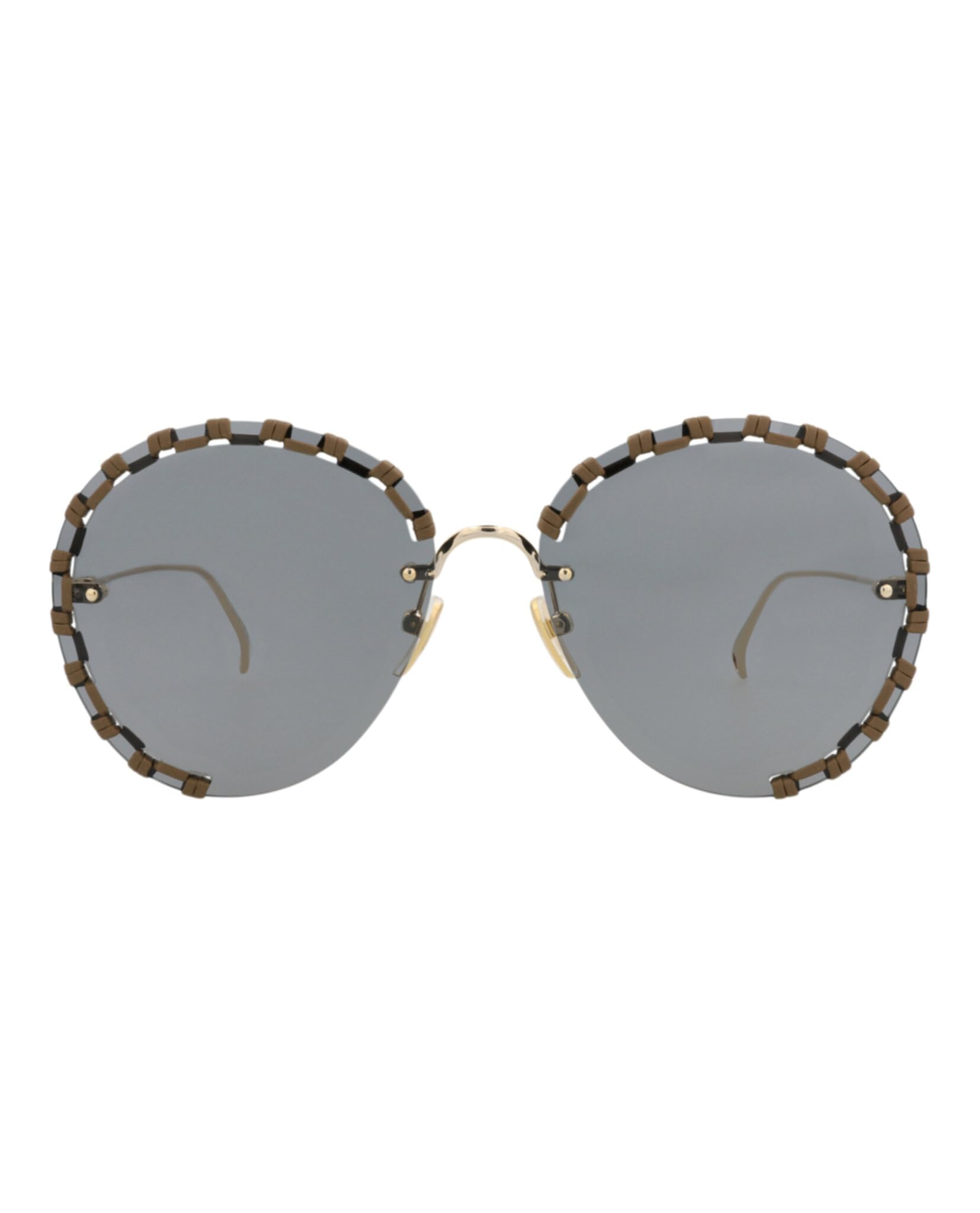 Chloé Women's Round Sunglasses with Grey Lenses (CH0186S-001)