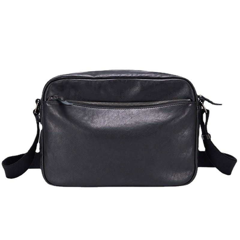 Men's Genuine Leather Large Crossbody Bag