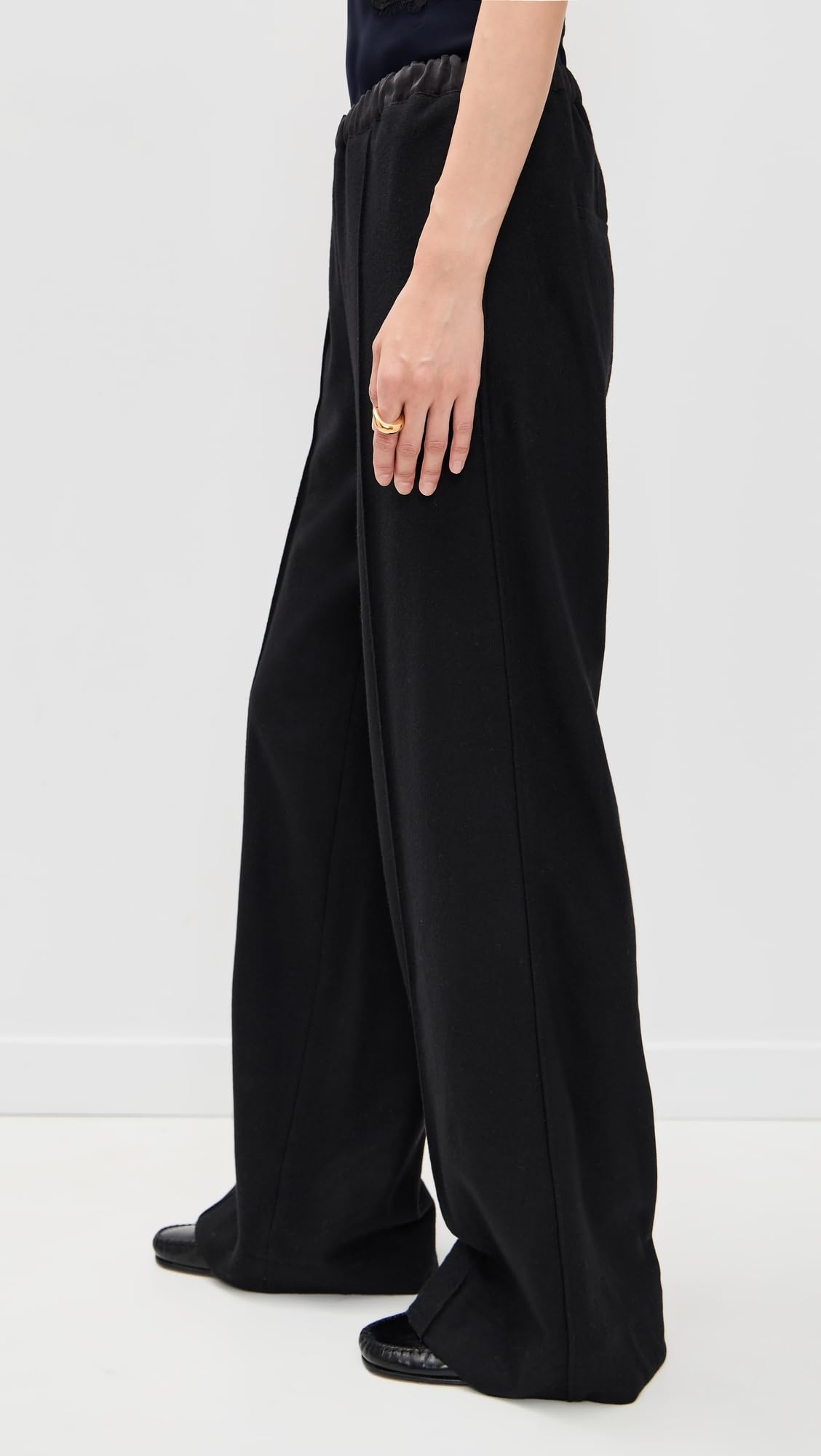 Vince Women's Mid Rise Satin Combo Pull On Pants