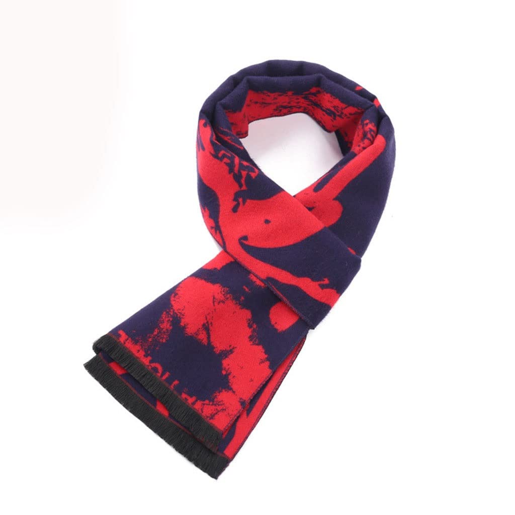 BAZIGA Men's Winter Silk Brushed Scarf