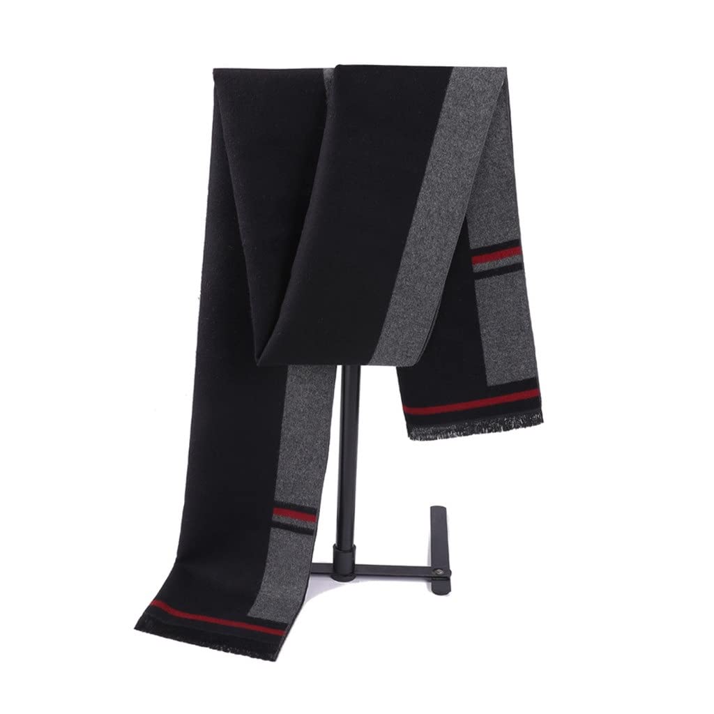 BAZIGA Men's Winter Silk Brushed Scarf