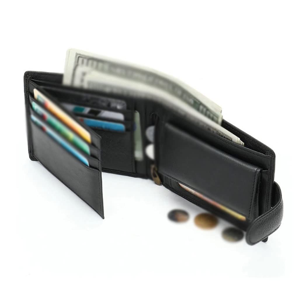 Men's Small Short Wallet with Card Holder and Coin Purse
