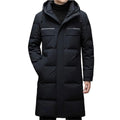 Men's Long Thick Hooded Down Winter Coat