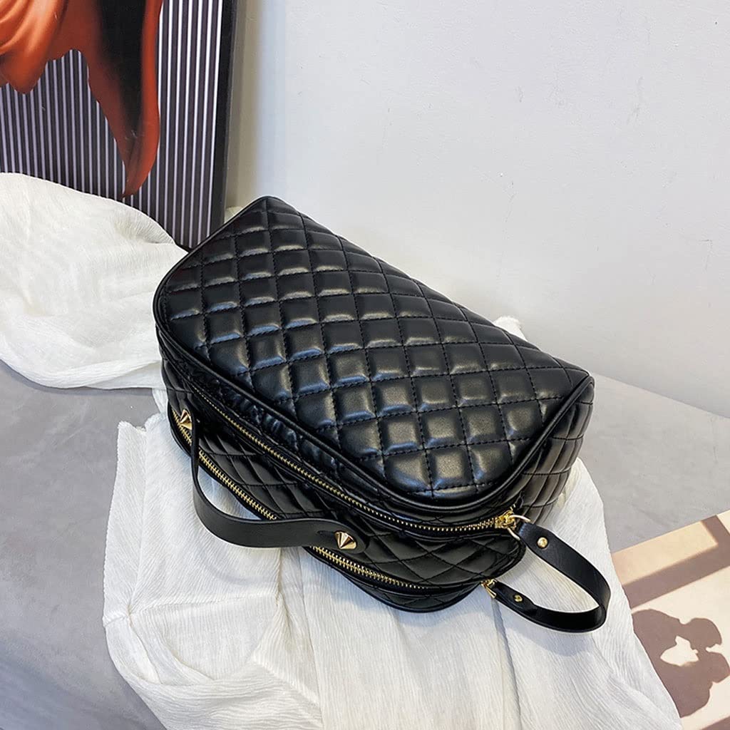 Large Travel Cosmetic Bag & Makeup Zipper Pouch