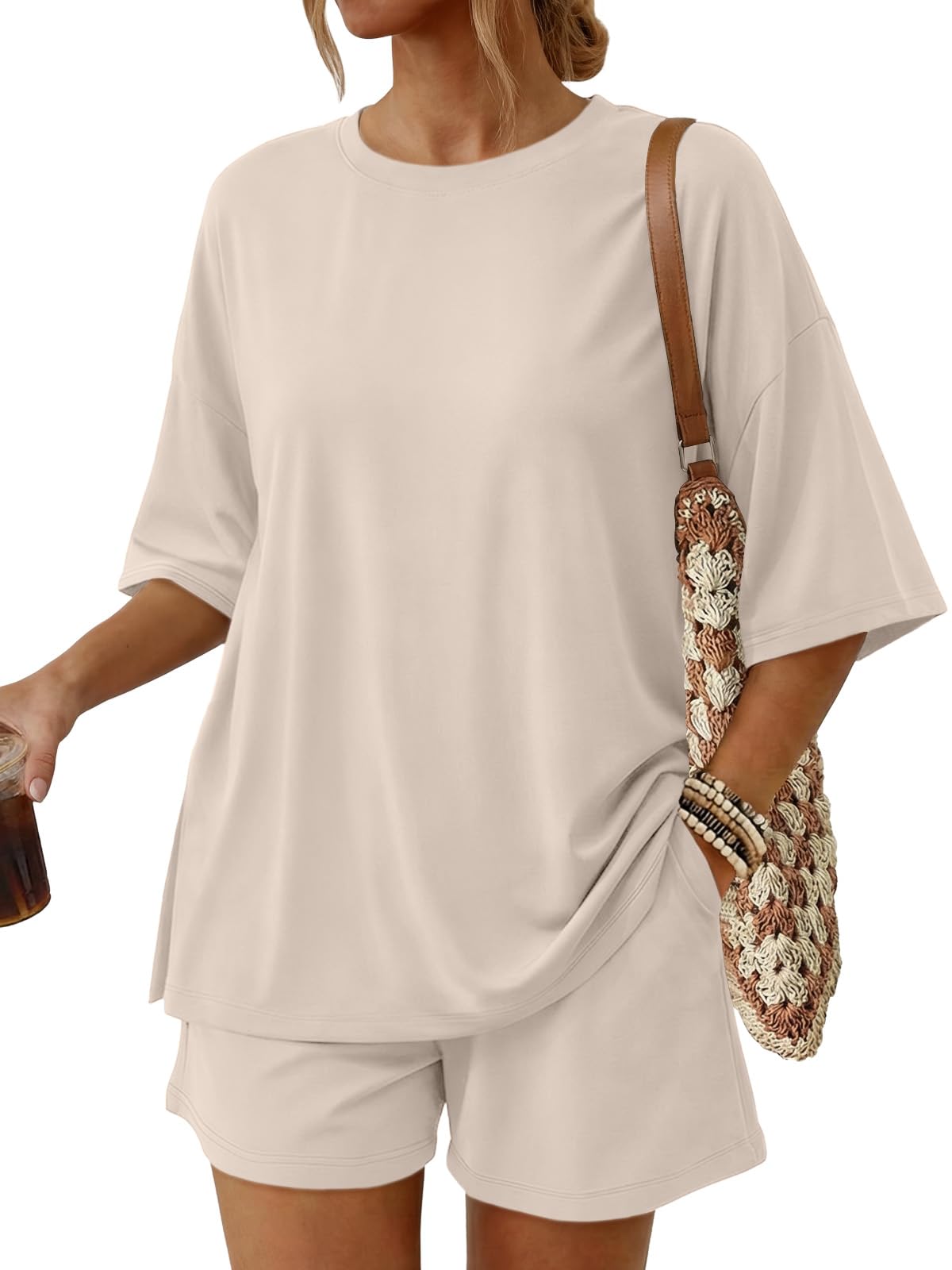 Women's 2-Piece Summer Loungewear Set with Pockets