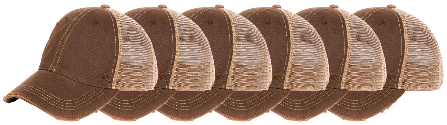 YPO Rhino ODM Vintage Distressed Mesh Back Trucker Hat