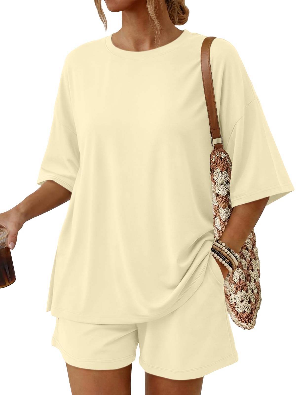 Women's 2-Piece Summer Loungewear Set with Pockets