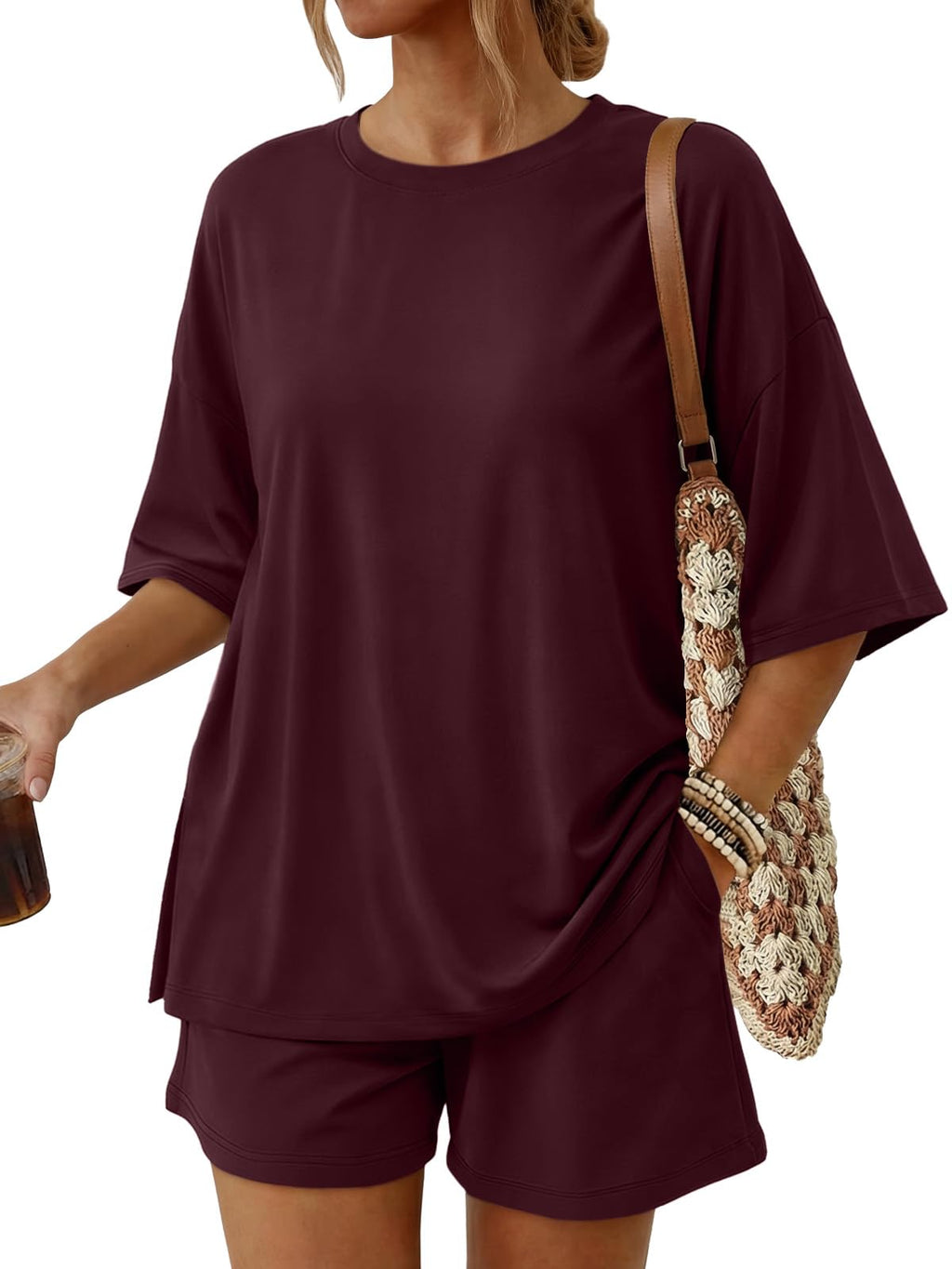 Women's 2-Piece Summer Loungewear Set with Pockets
