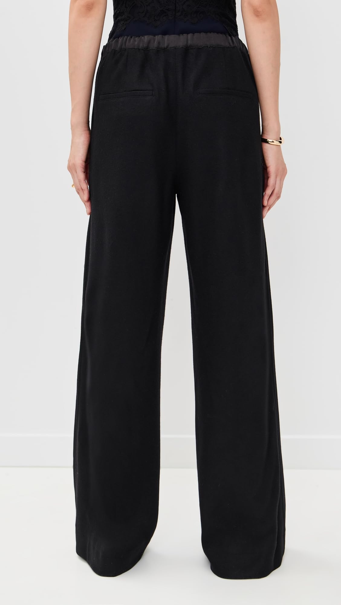 Vince Women's Mid Rise Satin Combo Pull On Pants