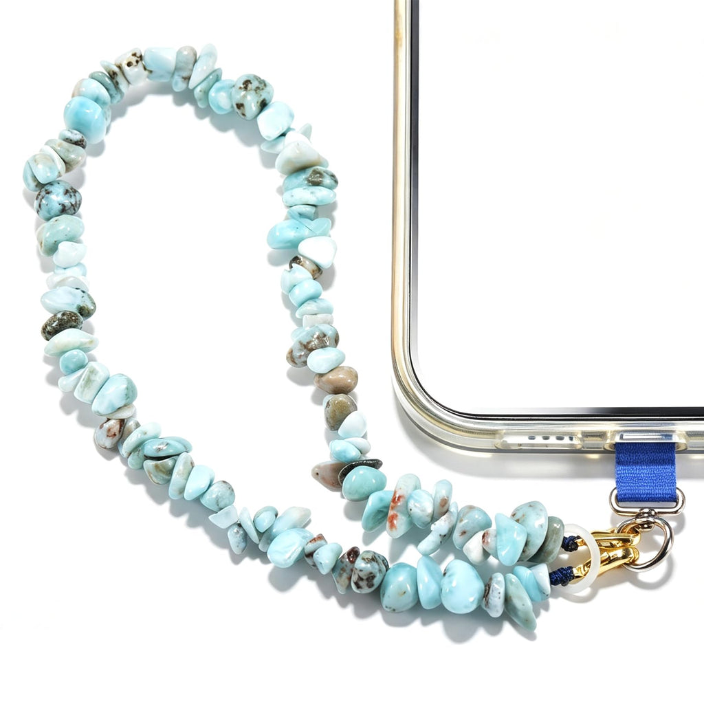 Aluckiss Stone Beaded Cellphone Wrist Strap Charm