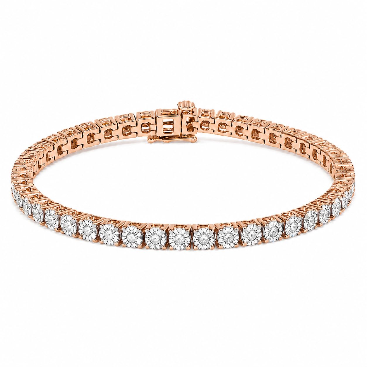 Original Classics 1.0 cttw Miracle-Set Diamond Tennis Bracelet