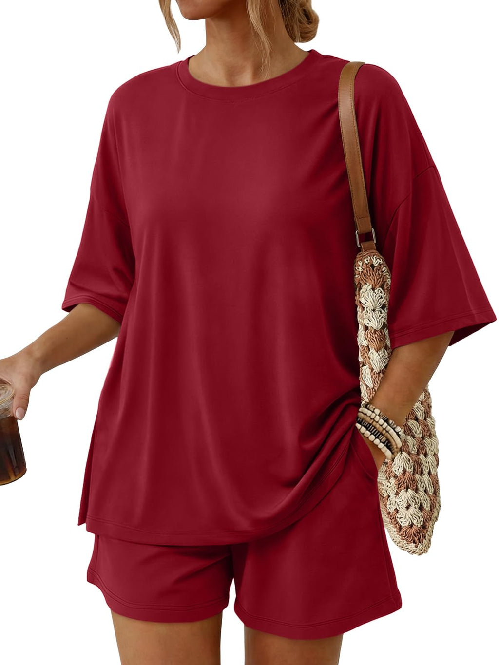 Women's 2-Piece Summer Loungewear Set with Pockets