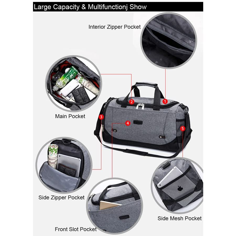 Unisex Large Capacity Sports & Travel Duffel Bag