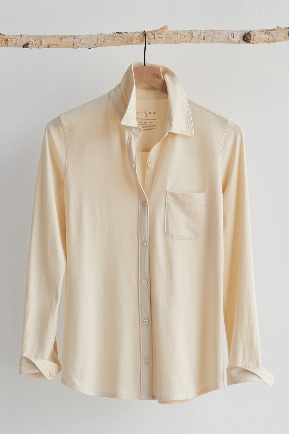 Women's 100% Organic Pima Cotton Long Sleeve Shirt