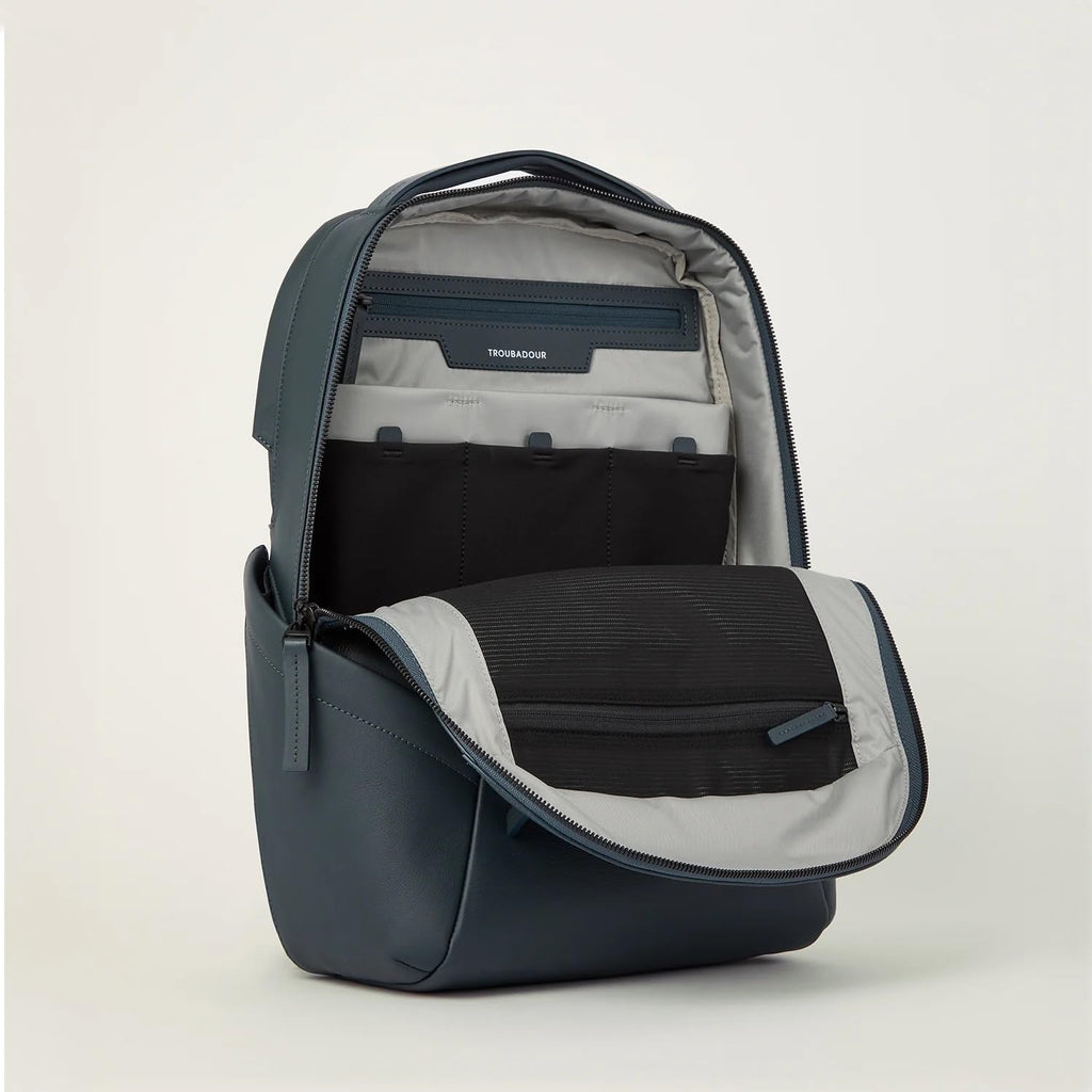 22L Waterproof Leather Laptop Backpack