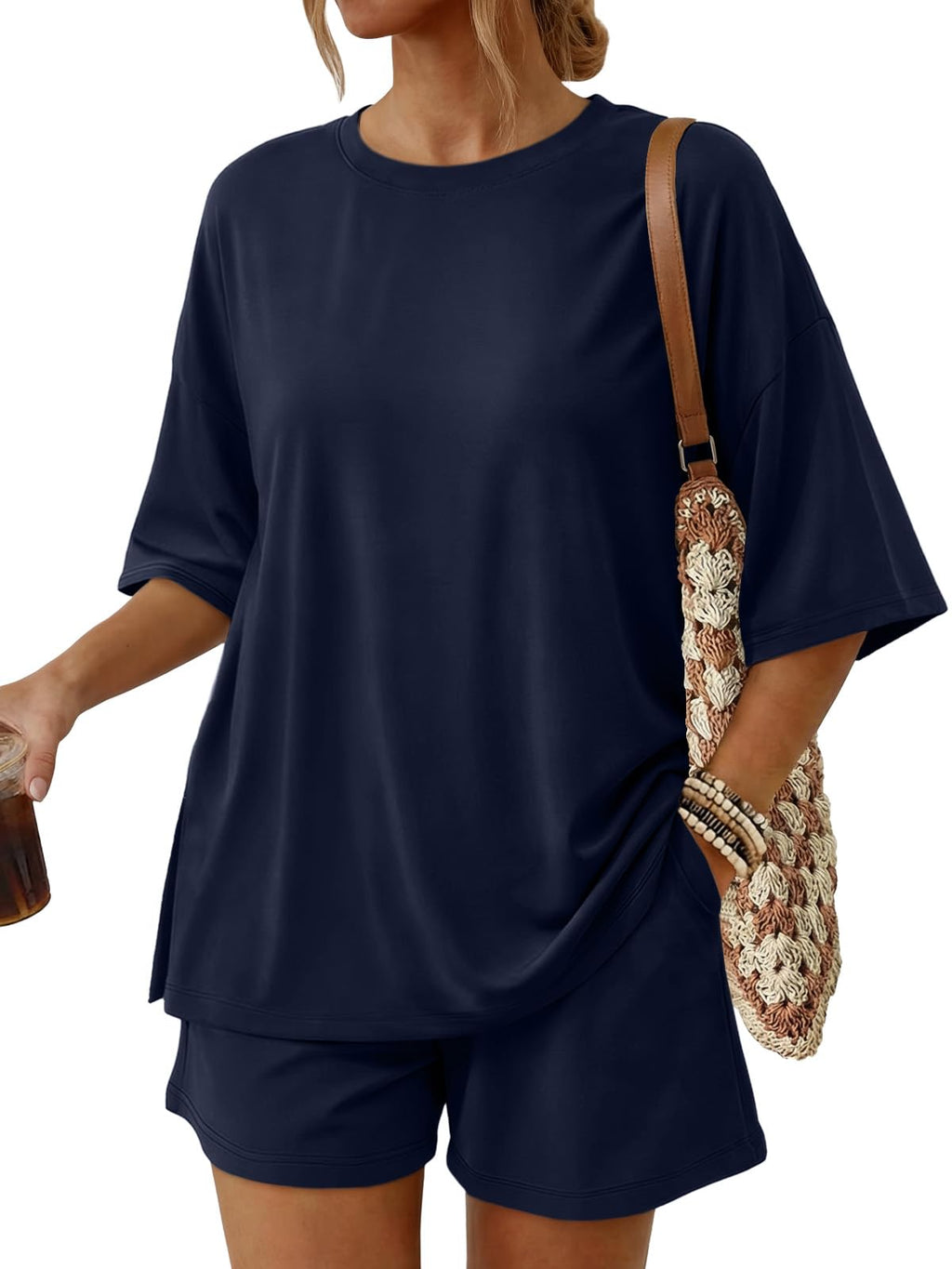 Women's 2-Piece Summer Loungewear Set with Pockets