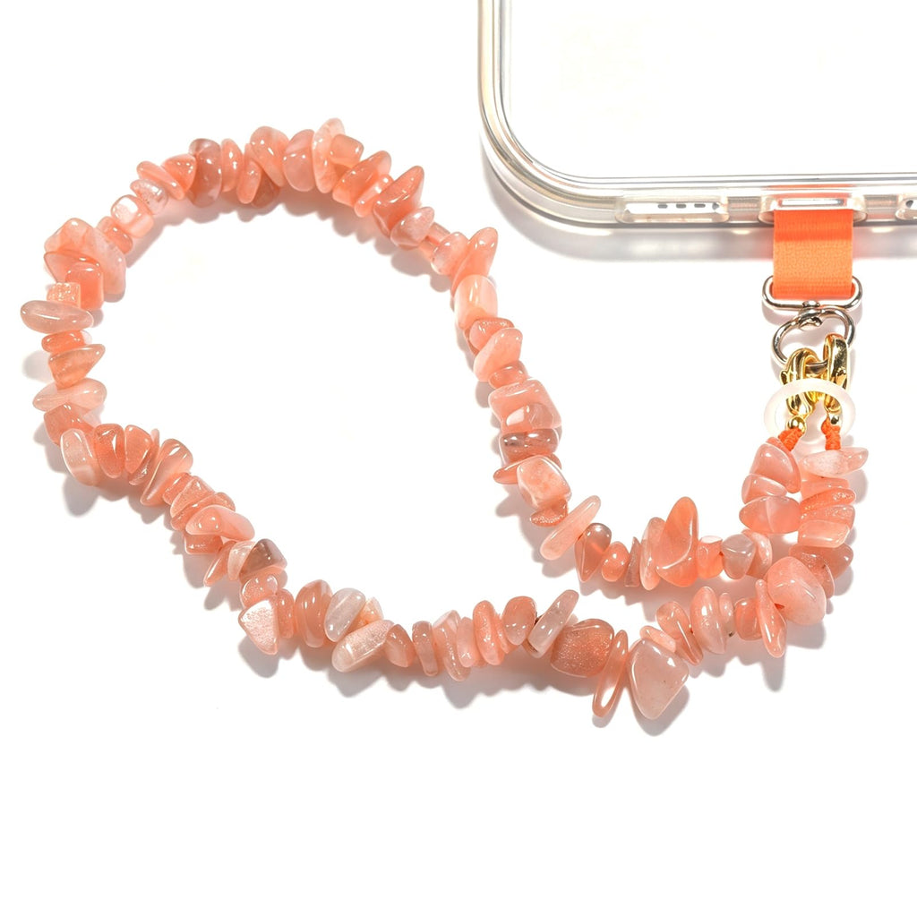 Aluckiss Stone Beaded Cellphone Wrist Strap Charm