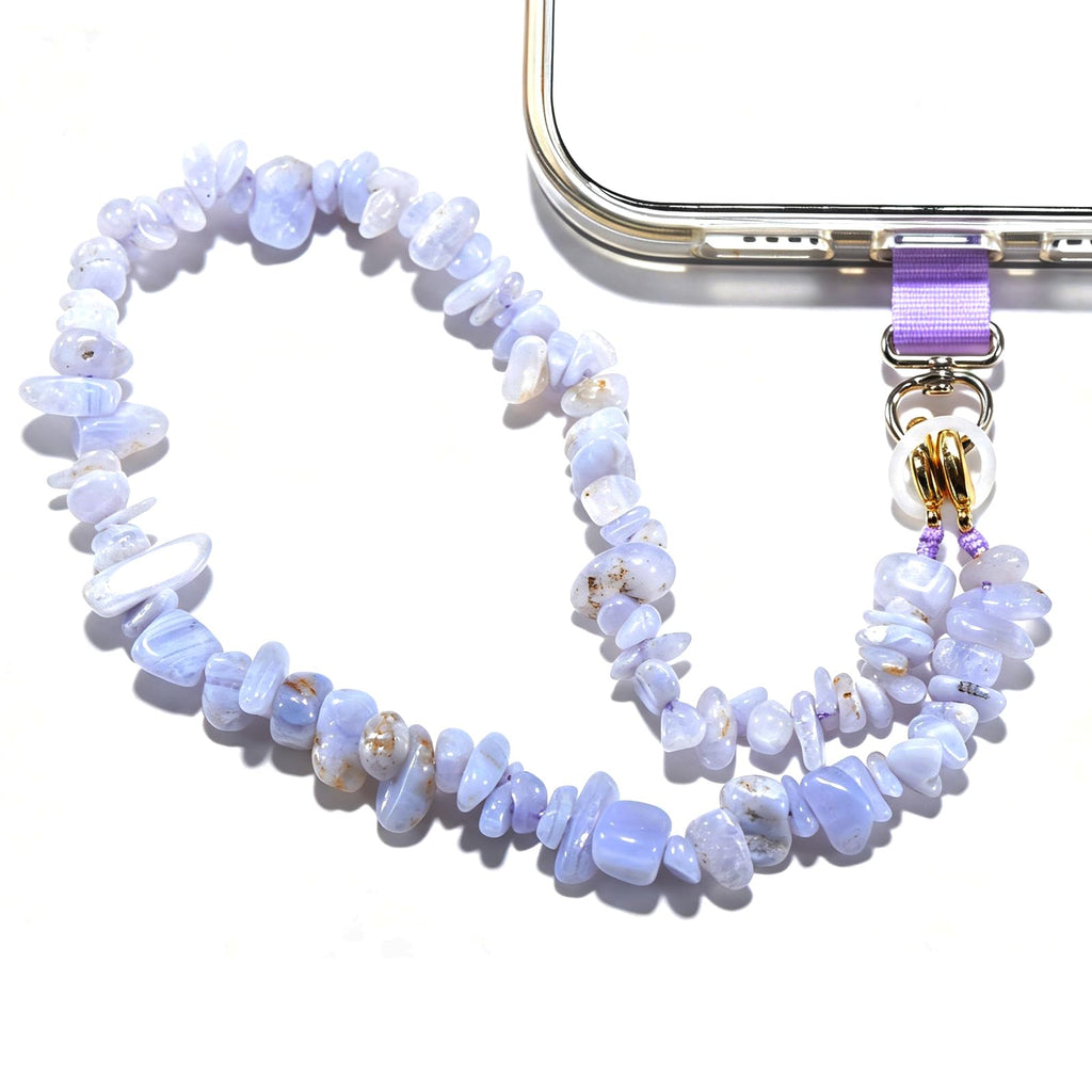 Aluckiss Stone Beaded Cellphone Wrist Strap Charm