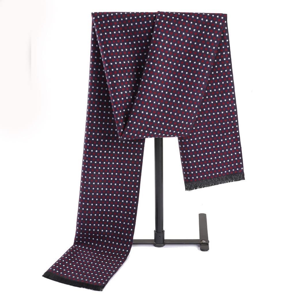 BAZIGA Men's Winter Silk Brushed Scarf