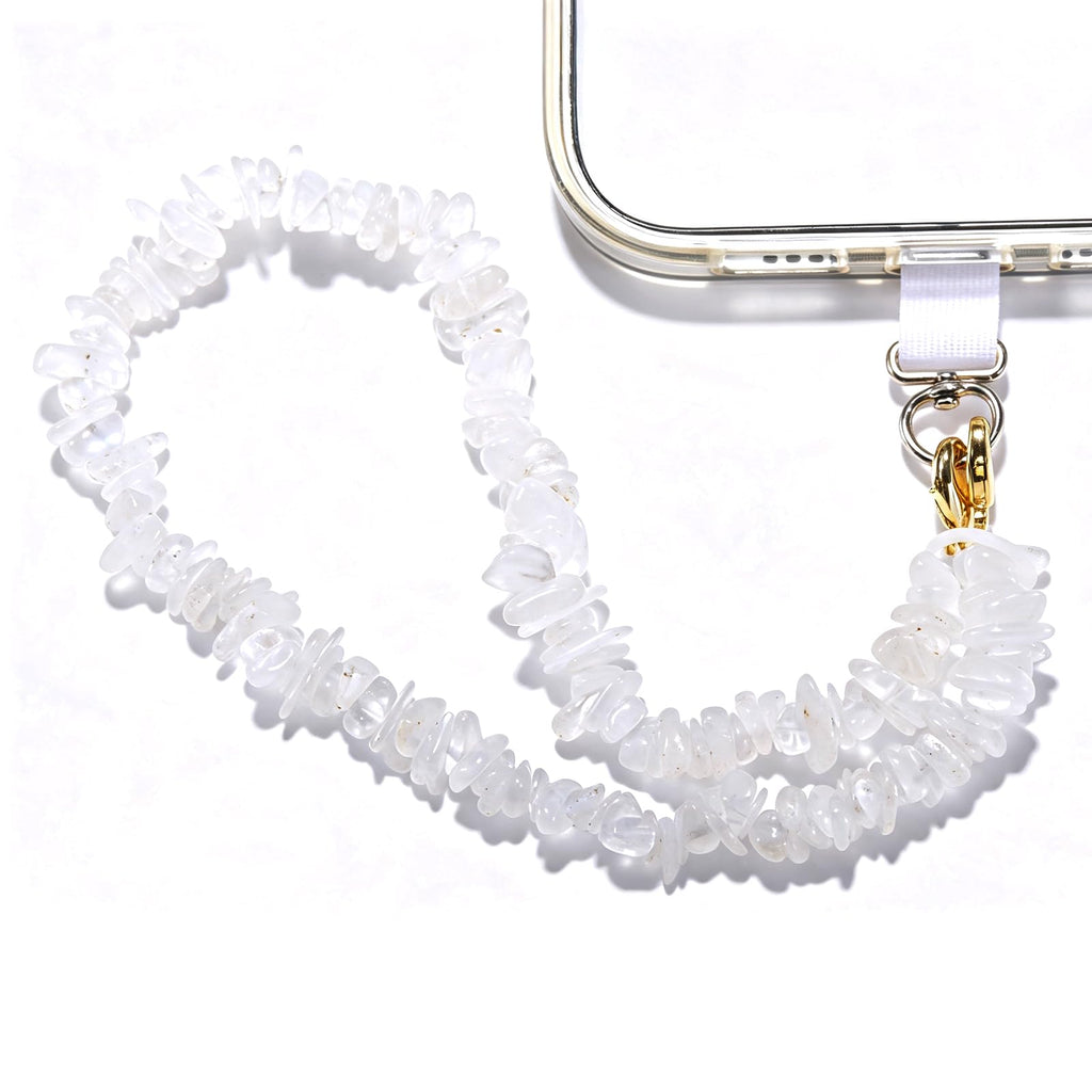 Aluckiss Stone Beaded Cellphone Wrist Strap Charm