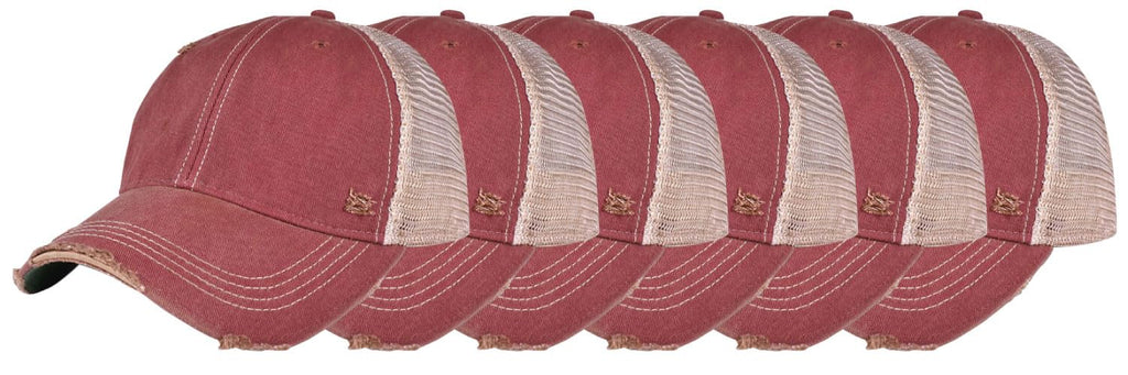YPO Rhino ODM Vintage Distressed Mesh Back Trucker Hat
