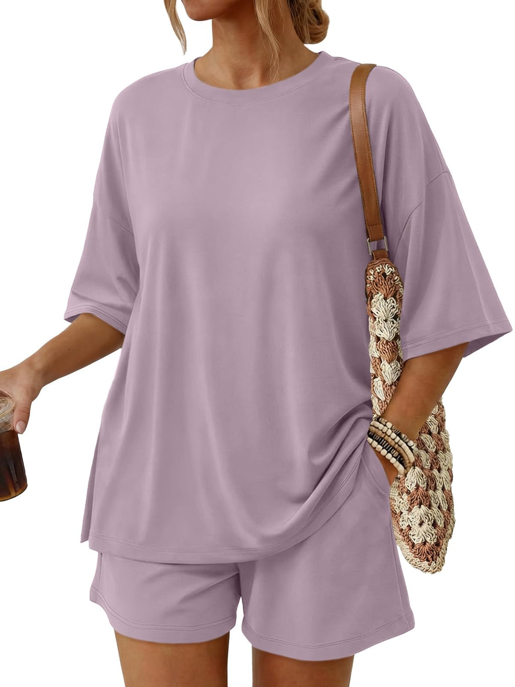 Women's 2-Piece Summer Loungewear Set with Pockets