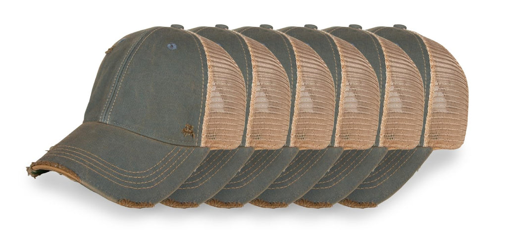 YPO Rhino ODM Vintage Distressed Mesh Back Trucker Hat