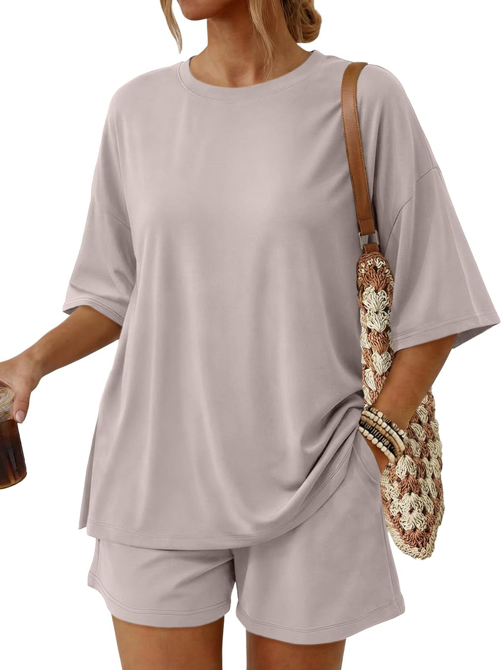 Women's 2-Piece Summer Loungewear Set with Pockets