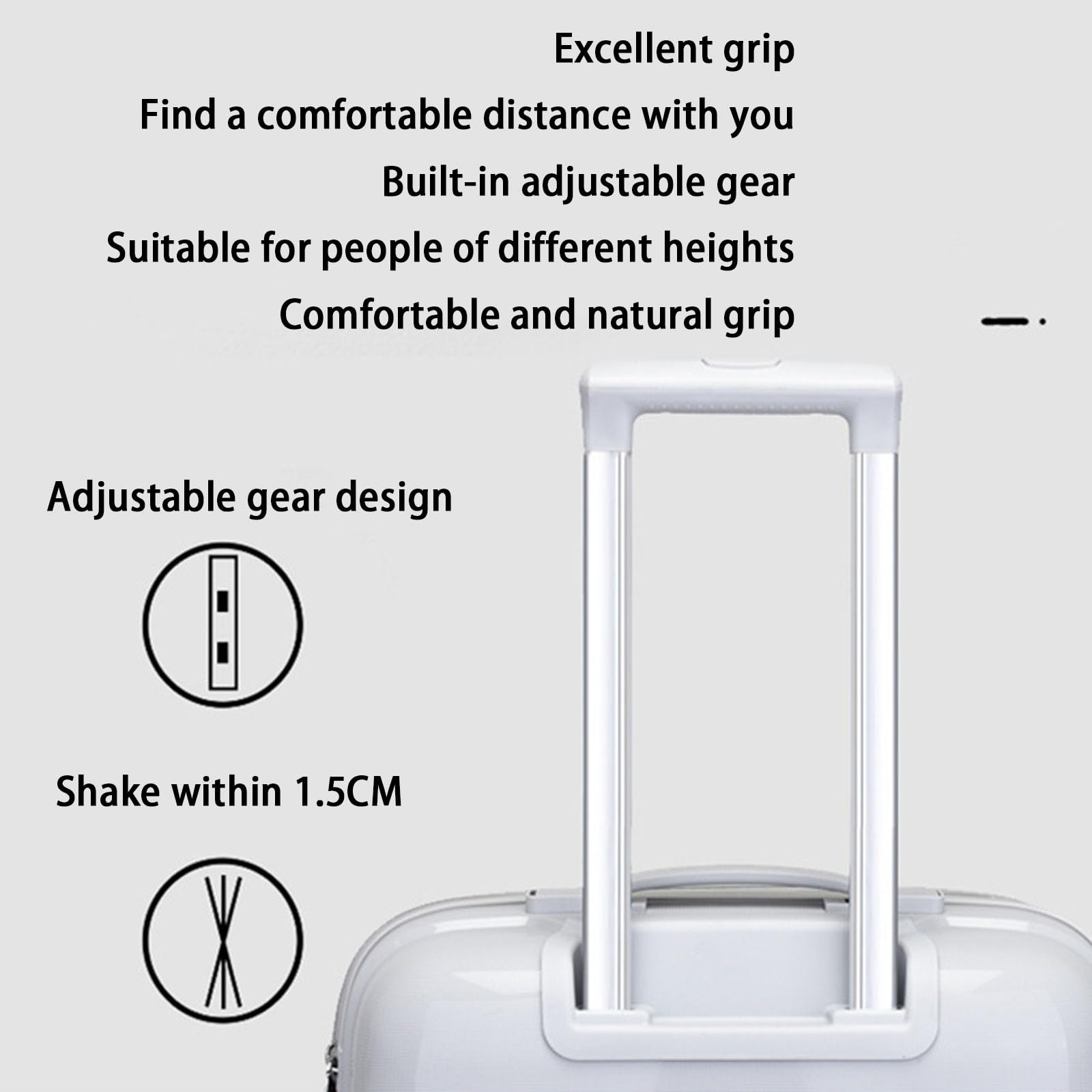 3-Piece Lightweight Rolling Luggage Set