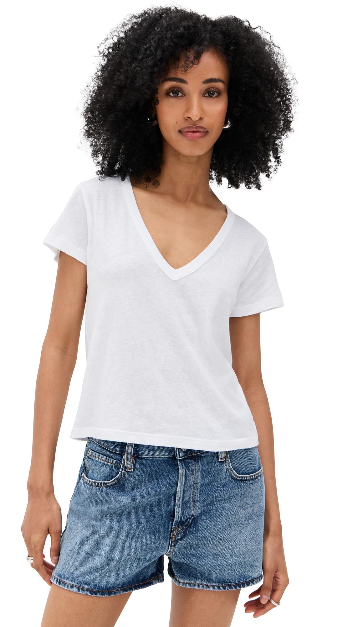 Leset Women's Laura V Neck Tee