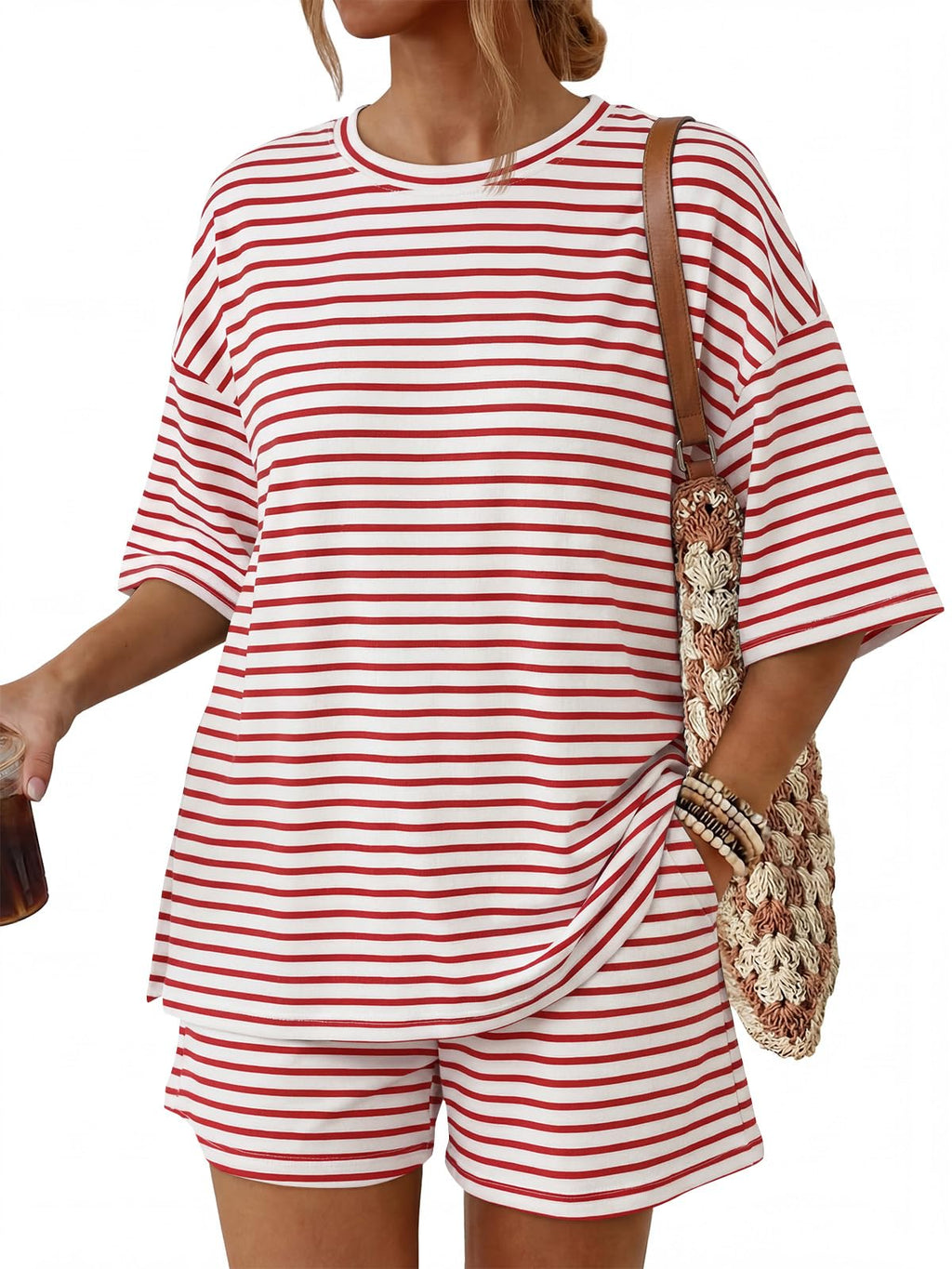 Women's 2-Piece Summer Loungewear Set with Pockets