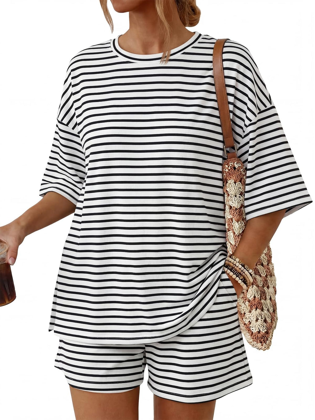 Women's 2-Piece Summer Loungewear Set with Pockets