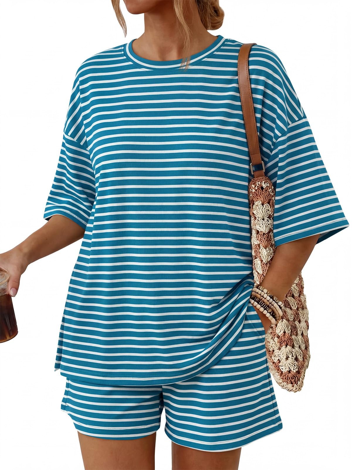 Women's 2-Piece Summer Loungewear Set with Pockets