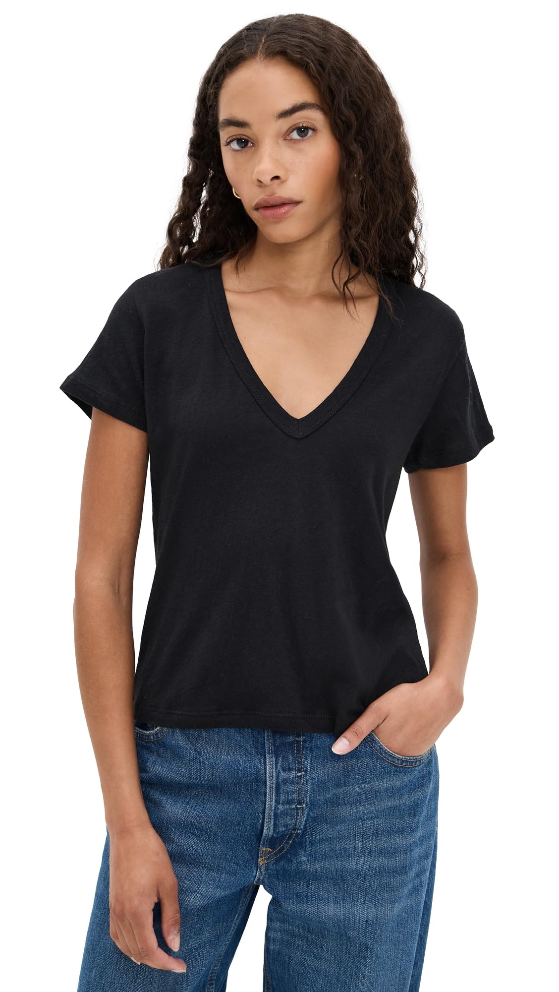 Leset Women's Laura V Neck Tee