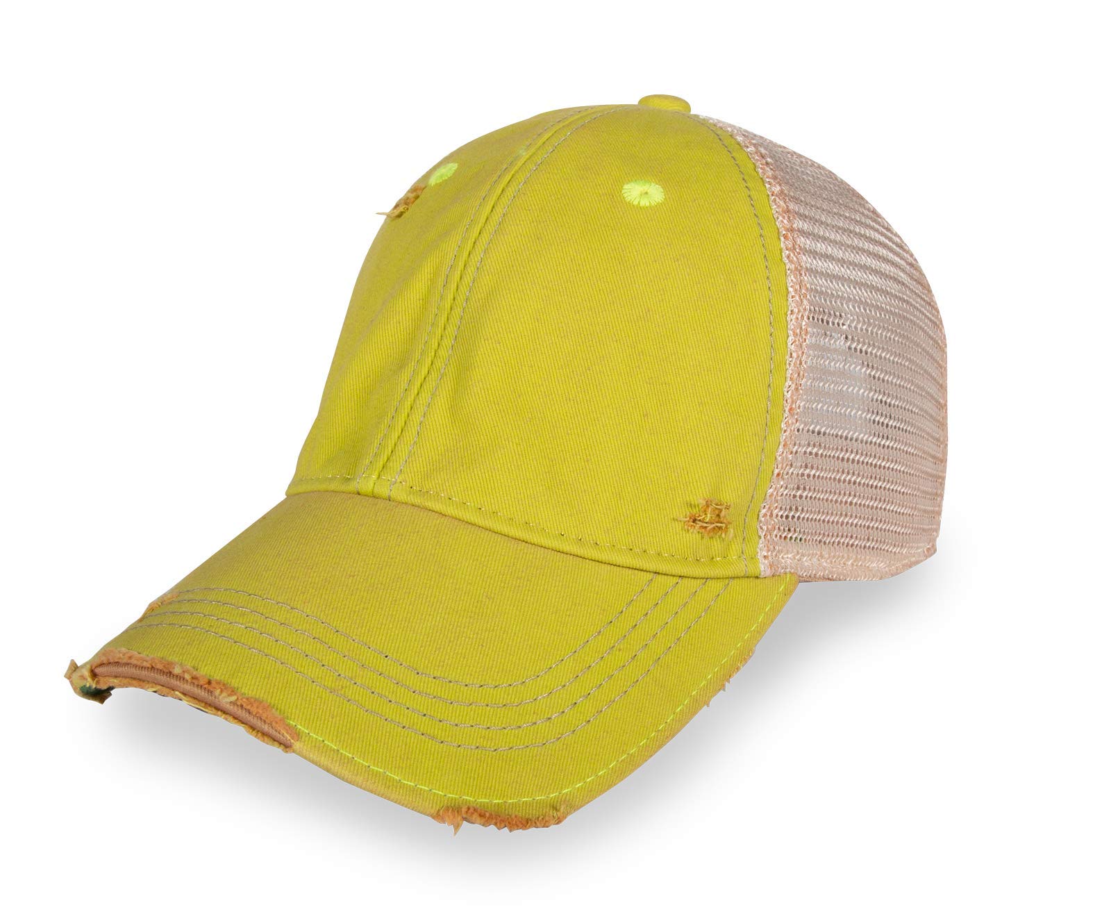 YPO Rhino ODM Vintage Distressed Mesh Back Trucker Hat