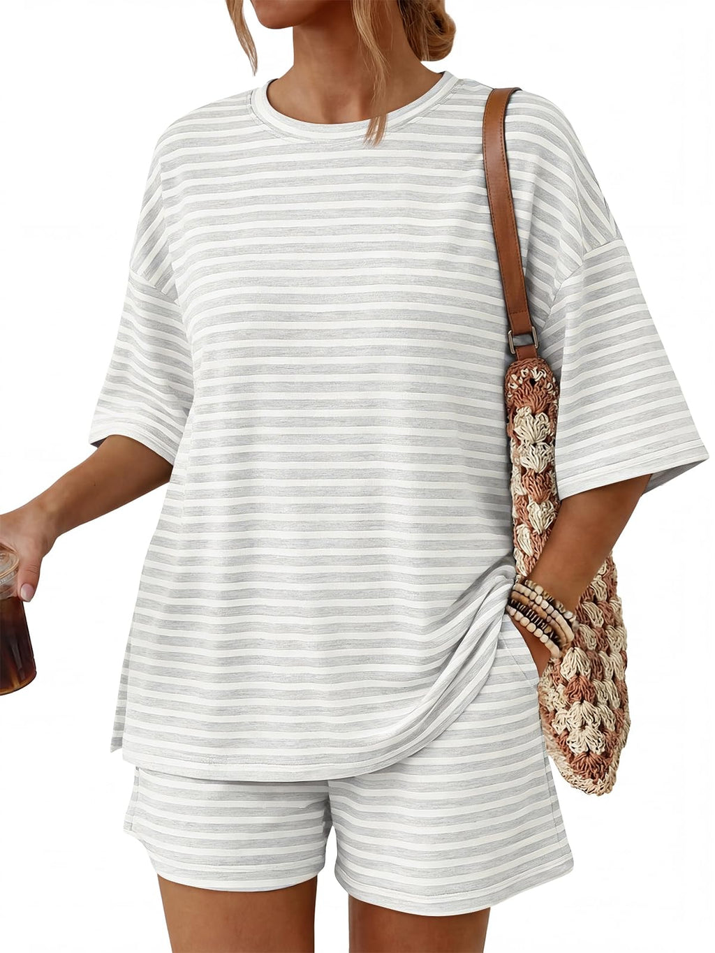 Women's 2-Piece Summer Loungewear Set with Pockets