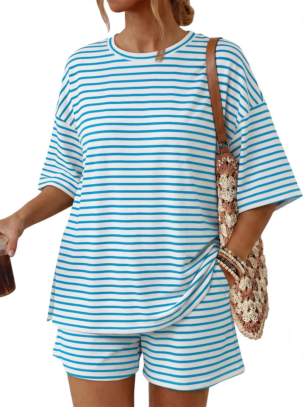Women's 2-Piece Summer Loungewear Set with Pockets