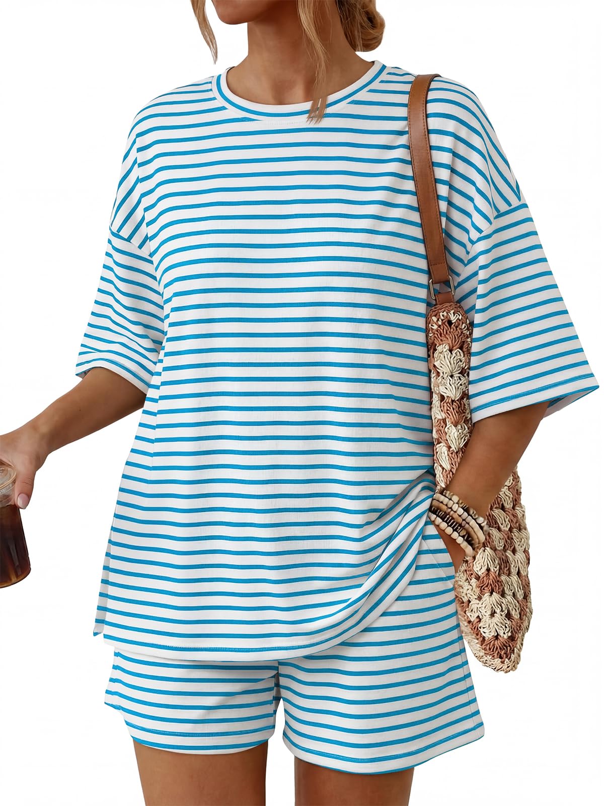 Women's 2-Piece Summer Loungewear Set with Pockets