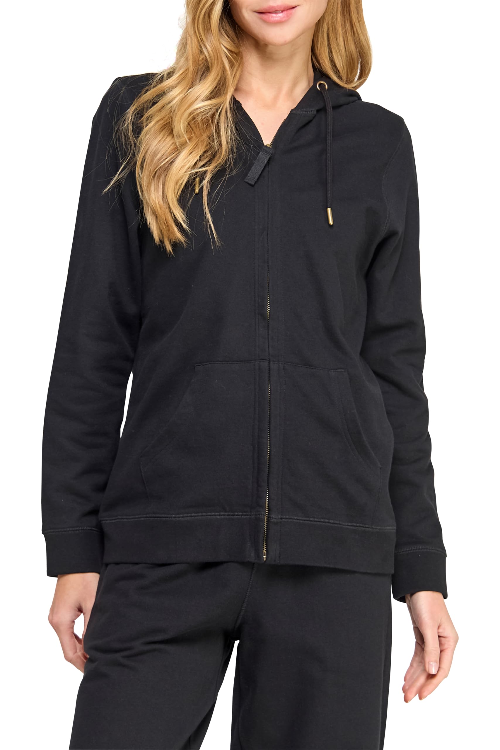 Women's 100% Organic Cotton Zip-Up Hoodie