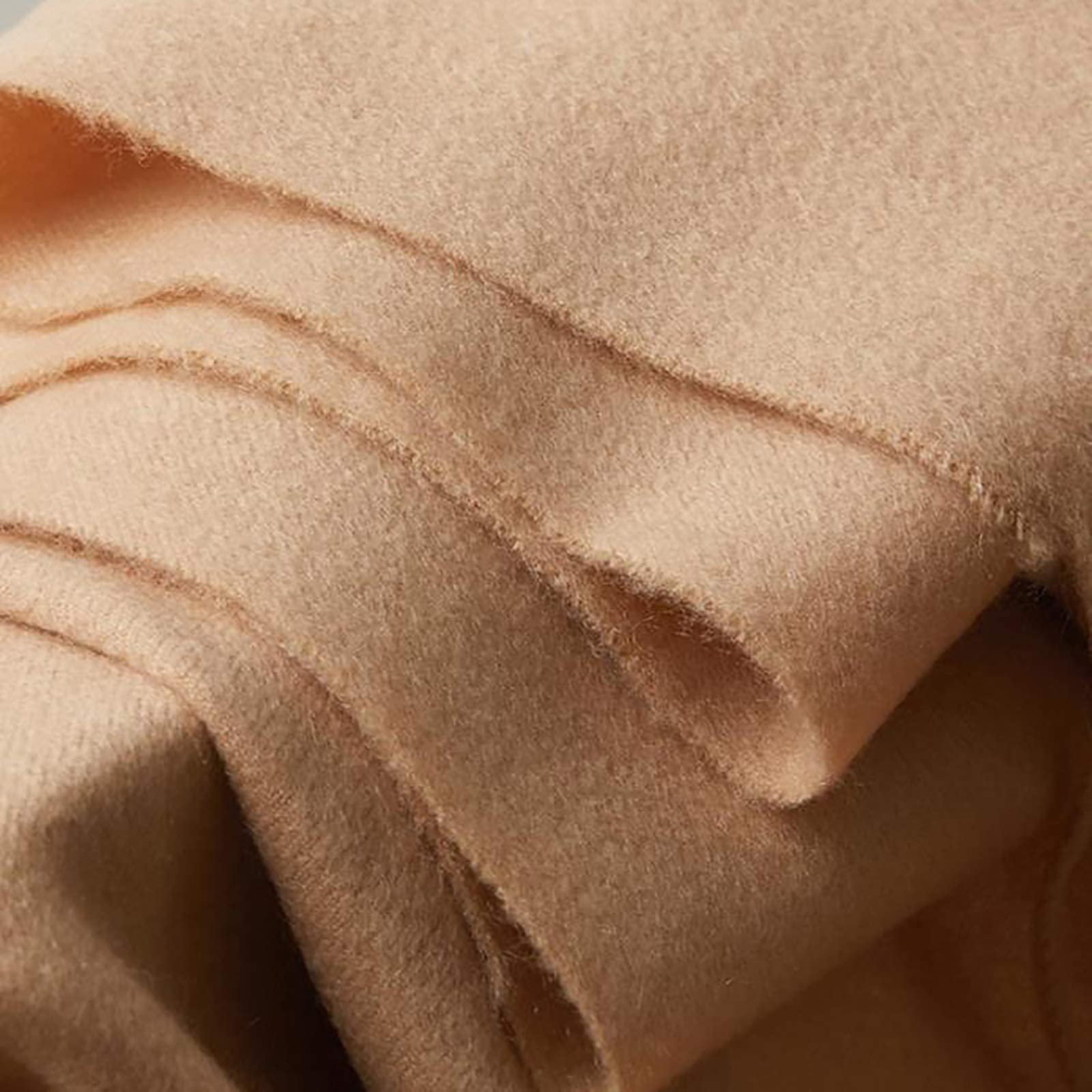 Women's Solid Color Semi-Worsted Travel Blanket Scarf (220x70cm)