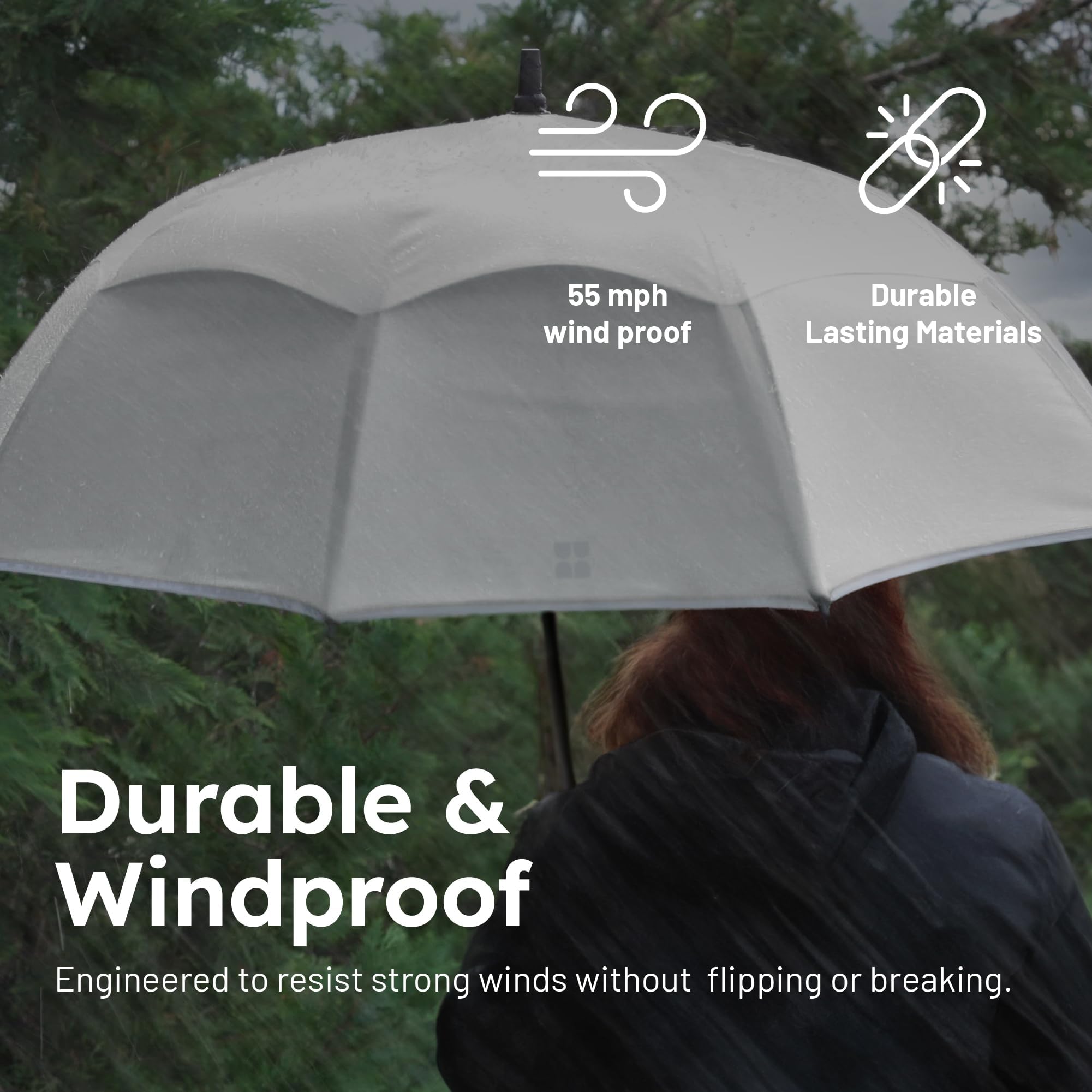 Weatherman Premium Windproof Long Stick Umbrella