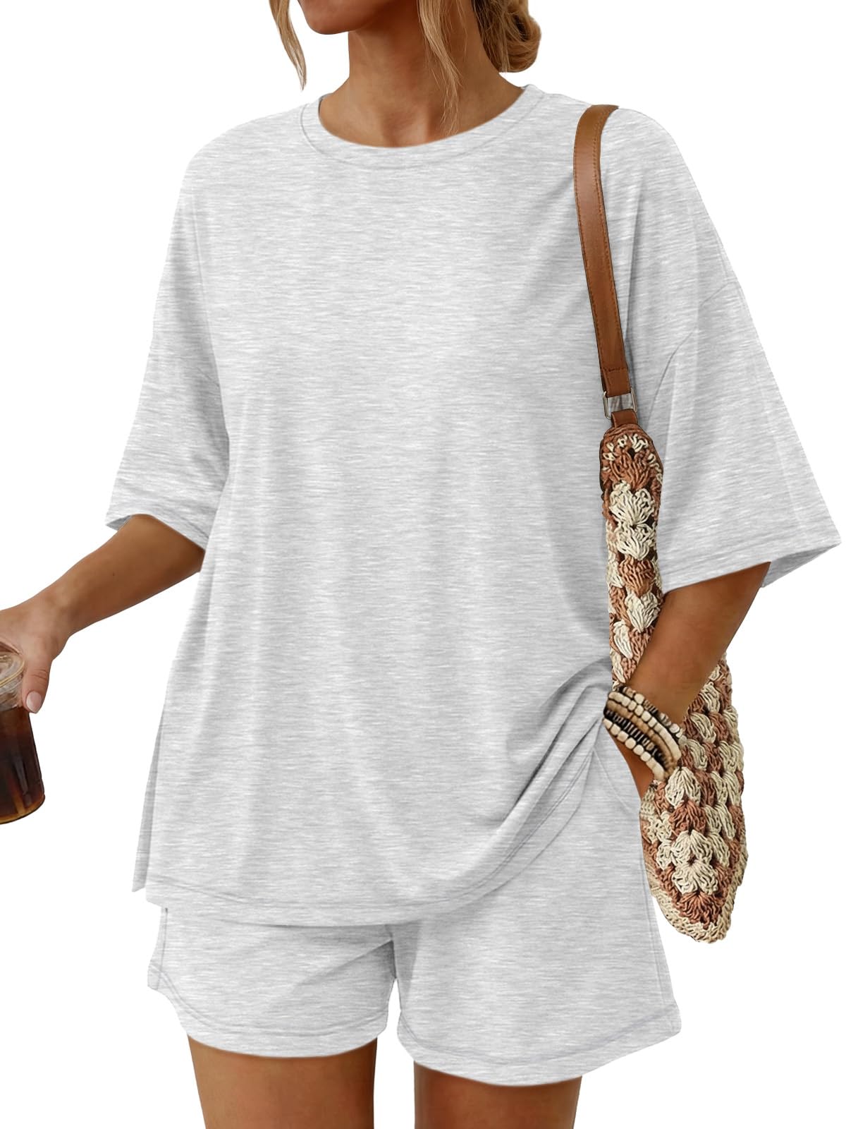 Women's 2-Piece Summer Loungewear Set with Pockets