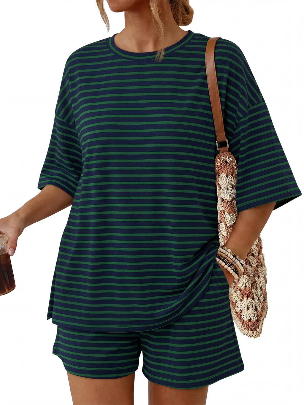 Women's 2-Piece Summer Loungewear Set with Pockets