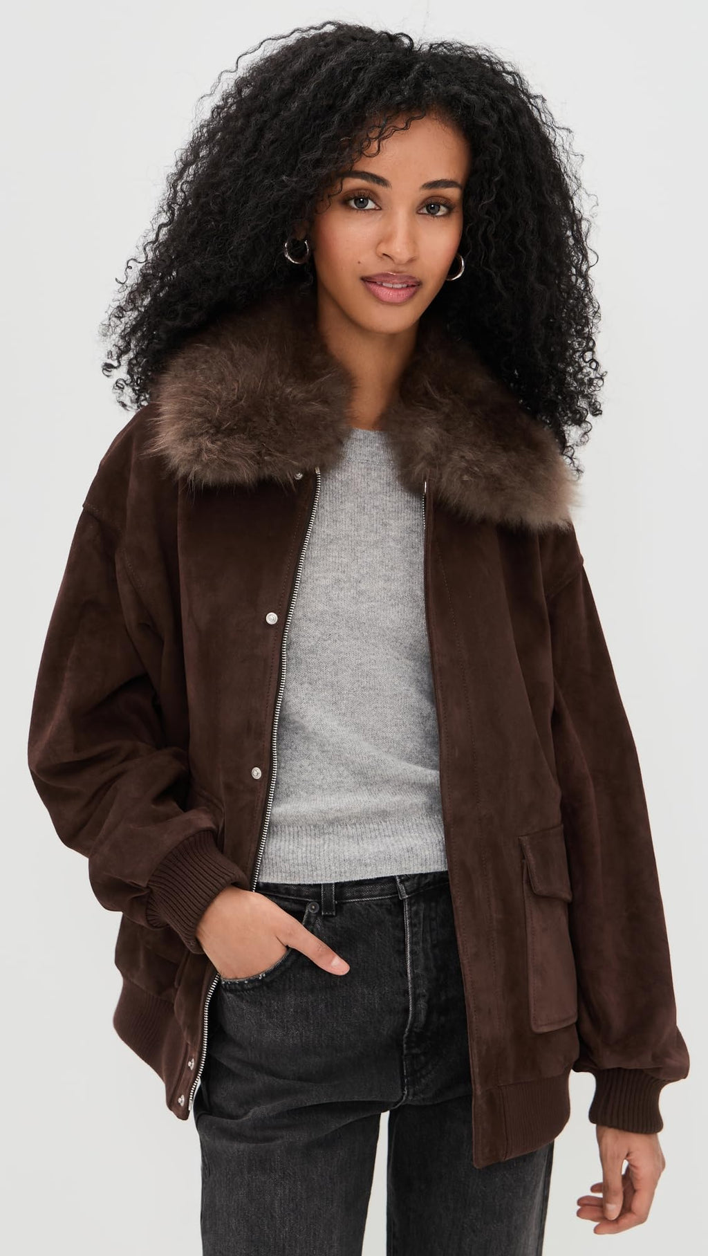 Women's The Suede Oversized Jacket